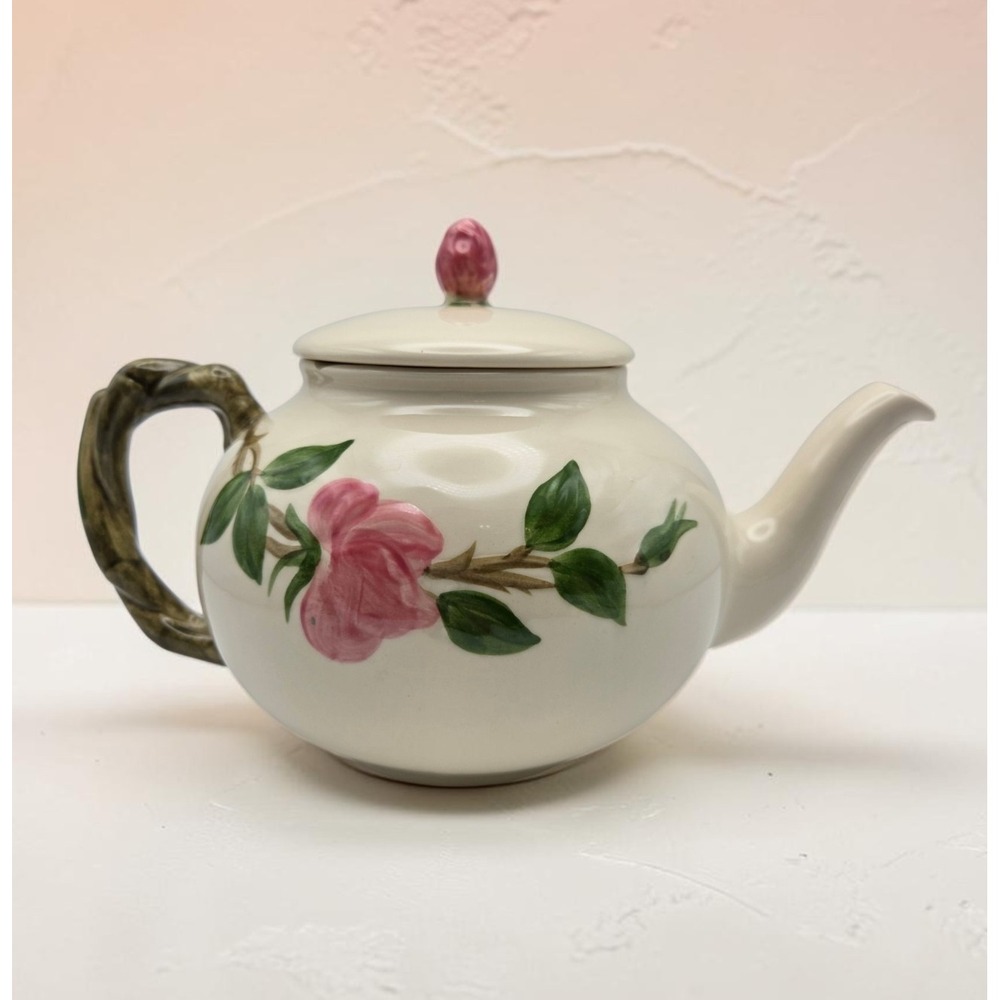 Vintage Franciscan Desert Rose Teapot Made In USA